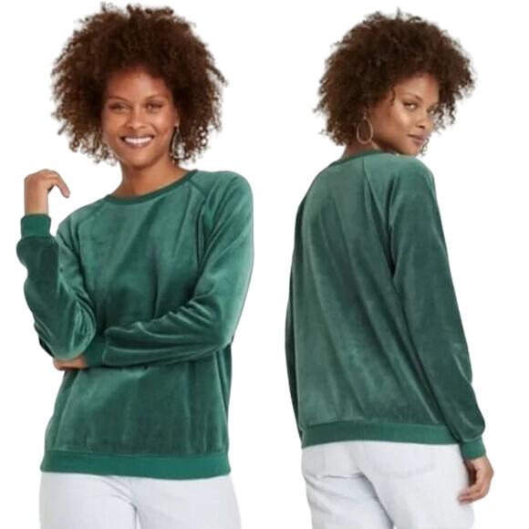 Knox Rose Women's Valor Sweatshirt – Green – Size Large – Pullover - Picture 2 of 6